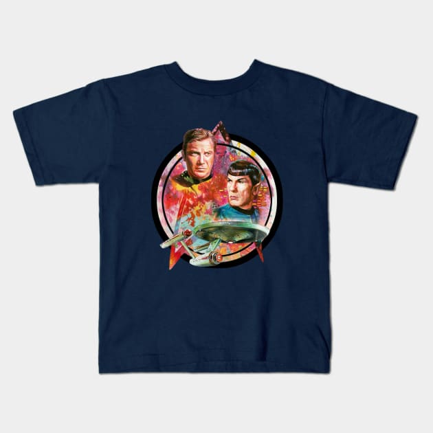 trekking Kids T-Shirt by Chris Hoffman Art